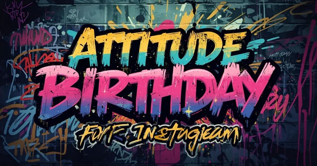Attitude Birthday Captions for Instagram