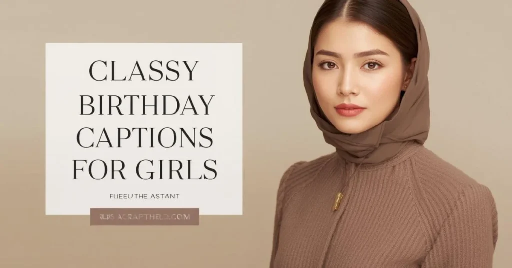 Classy Birthday Instagram Captions For Girls