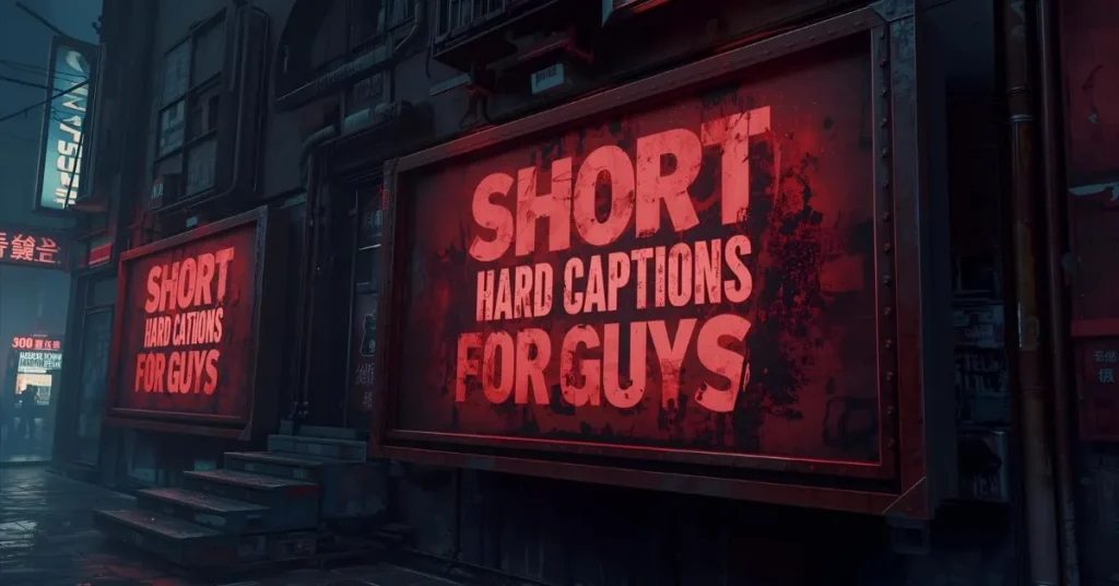Short Hard Captions for Guys