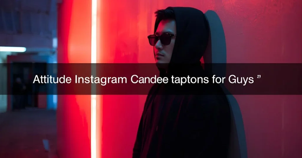 Attitude Instagram Captions for Guys