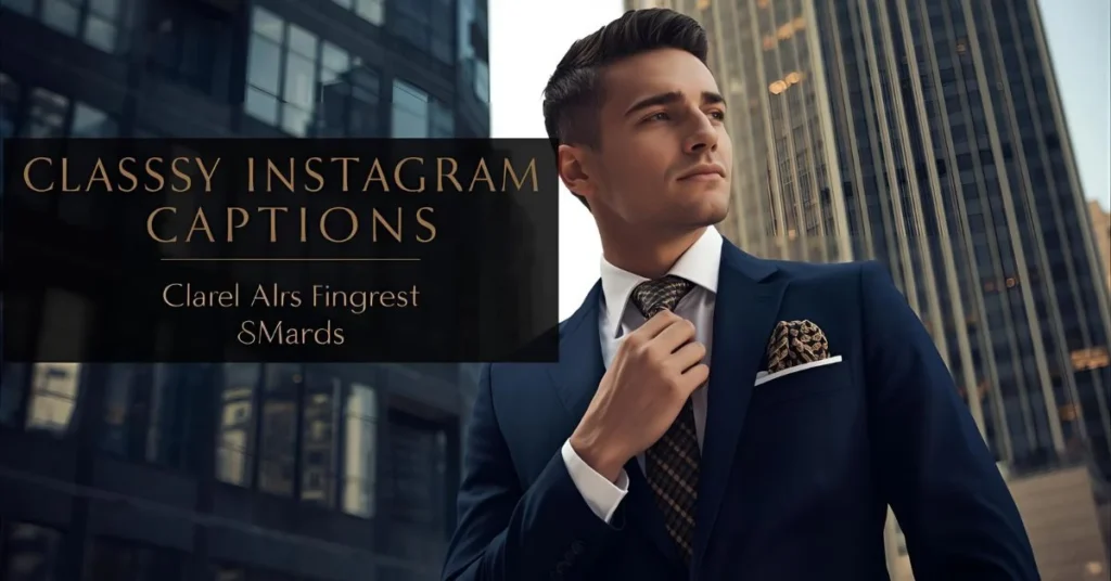 Classy Instagram Captions for Guys