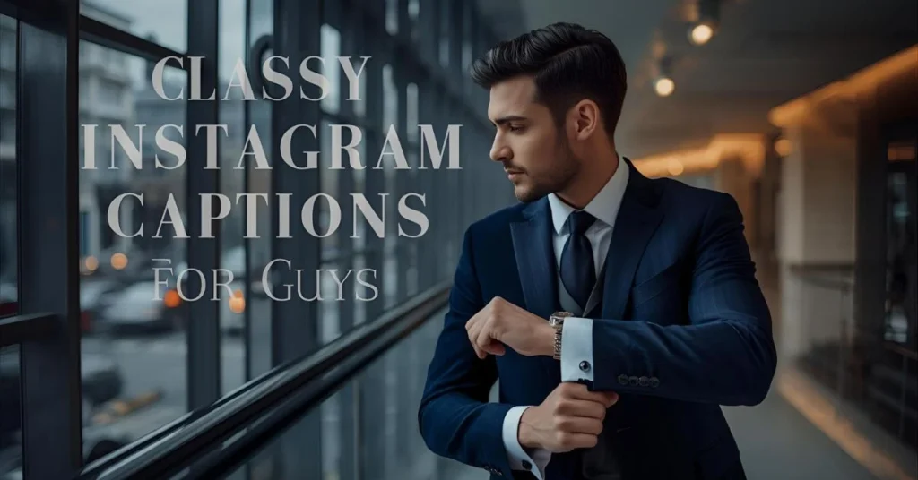 Classy Instagram Captions for Guys