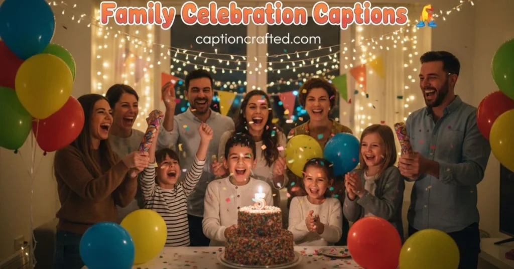Family Celebration Captions