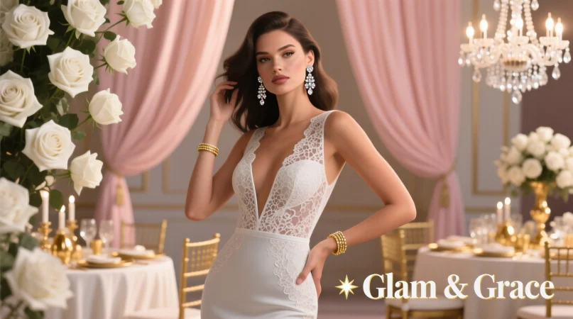 Glam & Sassy Wedding Guest Captions