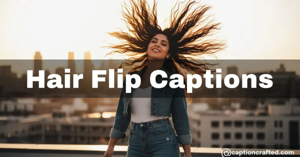 Hair Flip Captions for Instagram for Girl