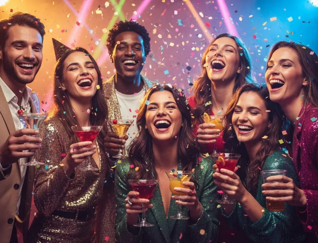 Party Friends Captions