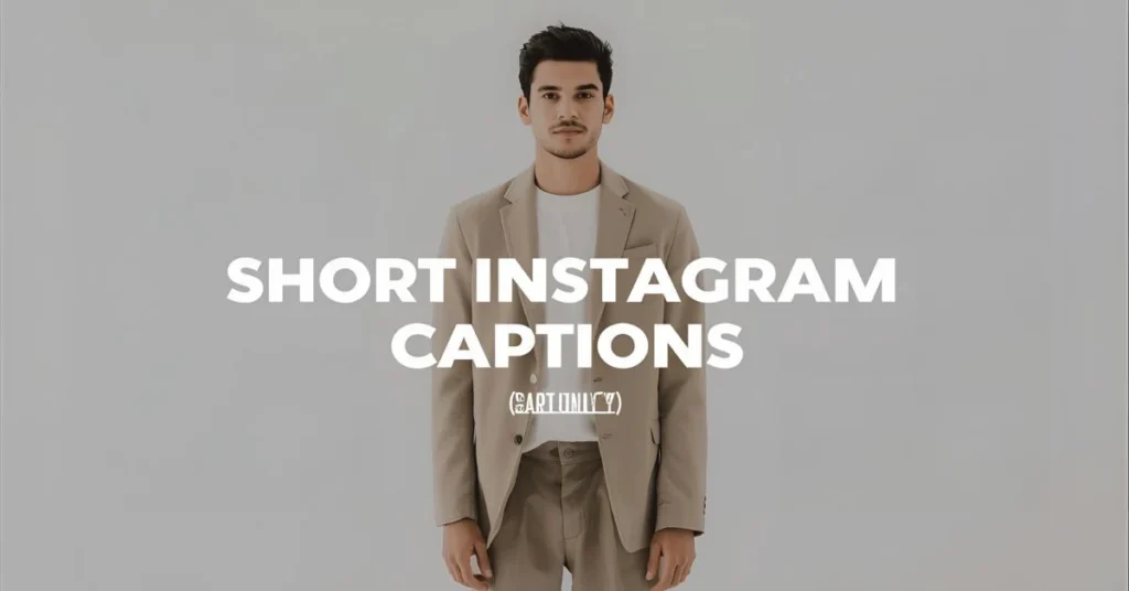 Short Instagram Captions for Guys 