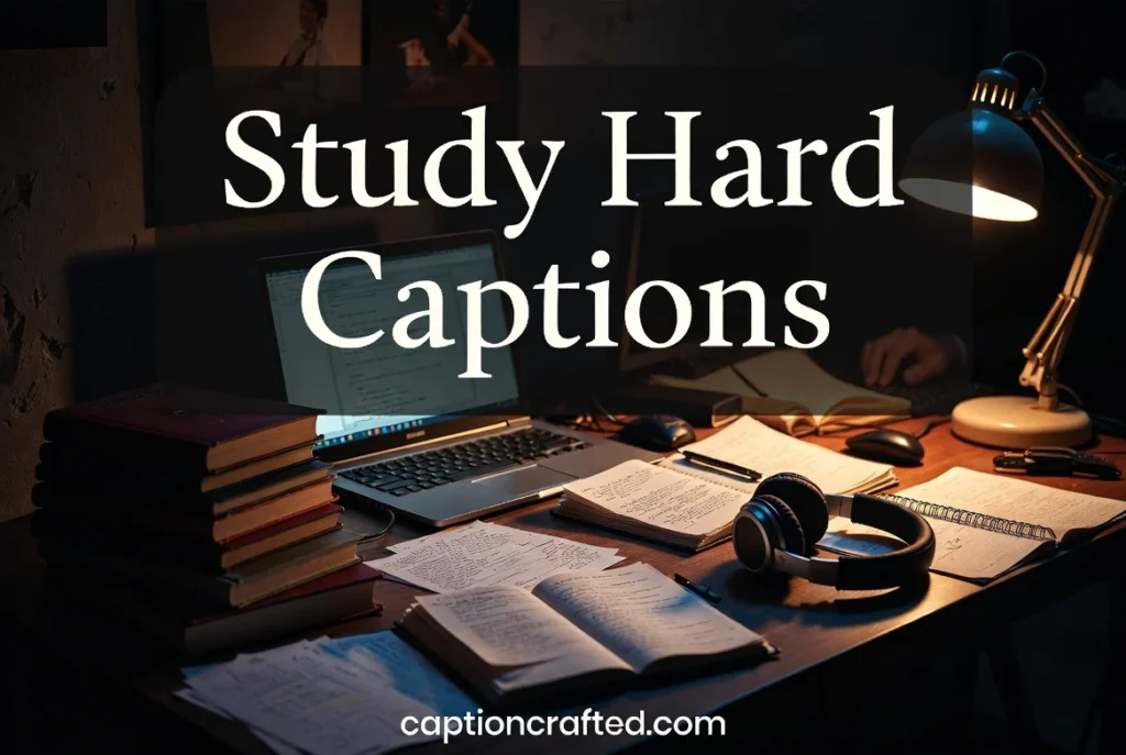 Study Hard Captions for Instagram