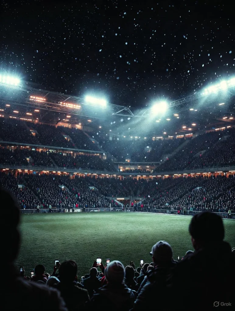 Aesthetic Christmas Night Football Captions