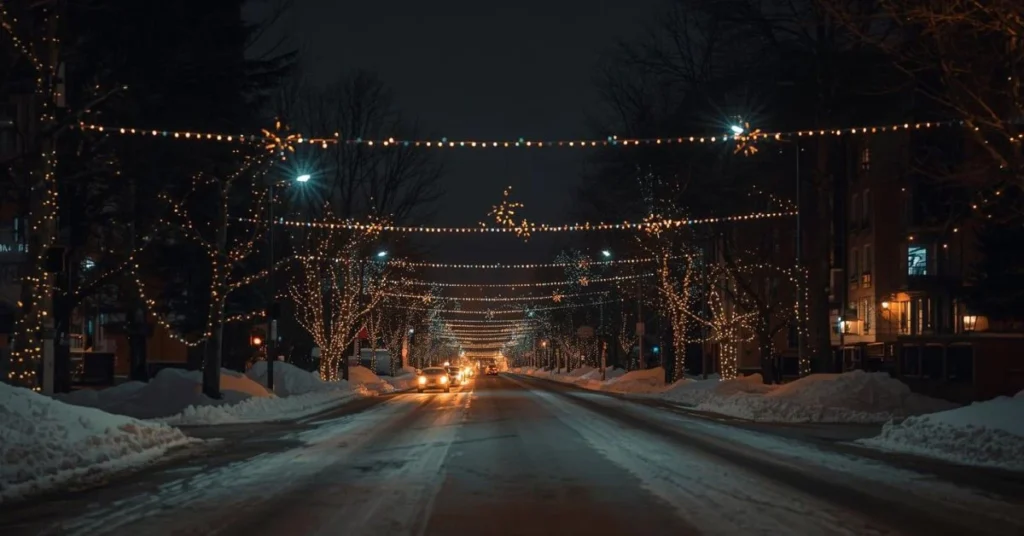 Chill Christmas Night Light Instagram Captions