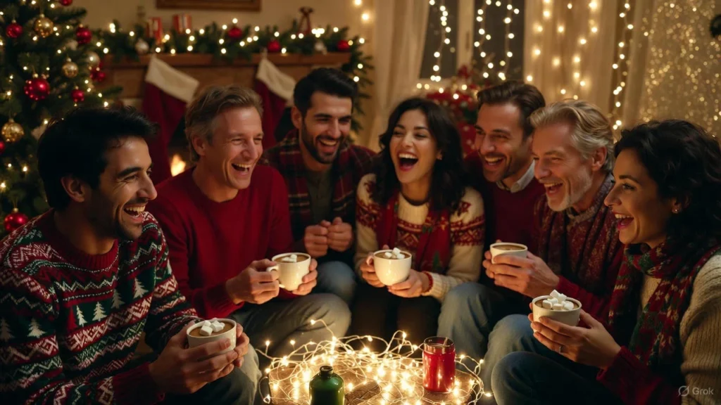 Christmas Night Captions for Friends