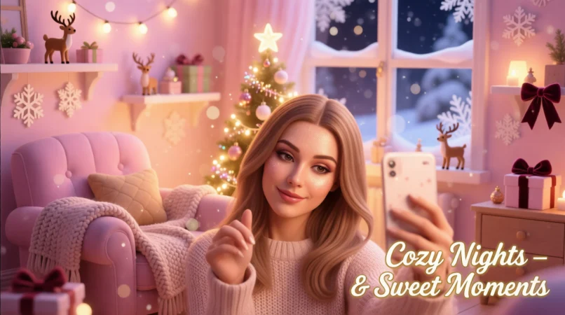 Christmas Night Captions for Selfies