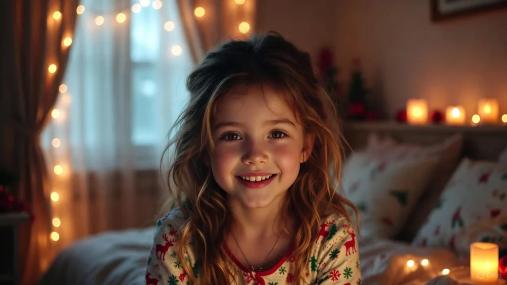 Cute Christmas Night Gown Captions