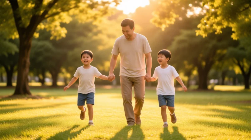 Father & Kids Captions for Instagram