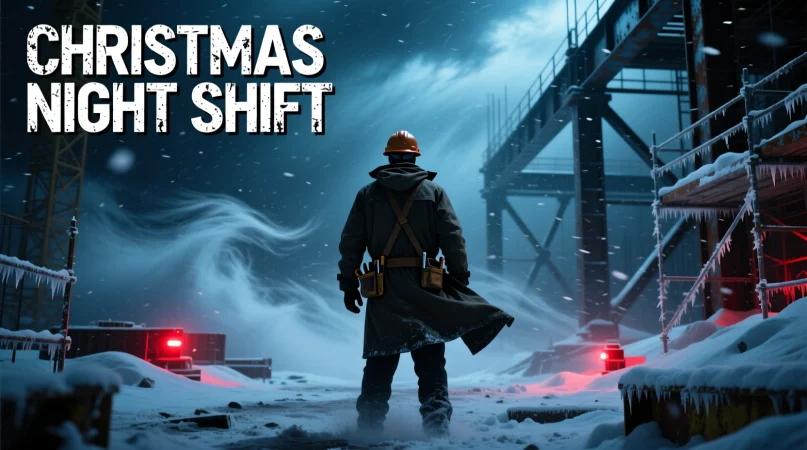 Fearless Construction Site Christmas Night Captions