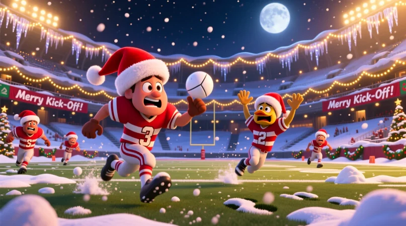 Funny Christmas Night Football Captions