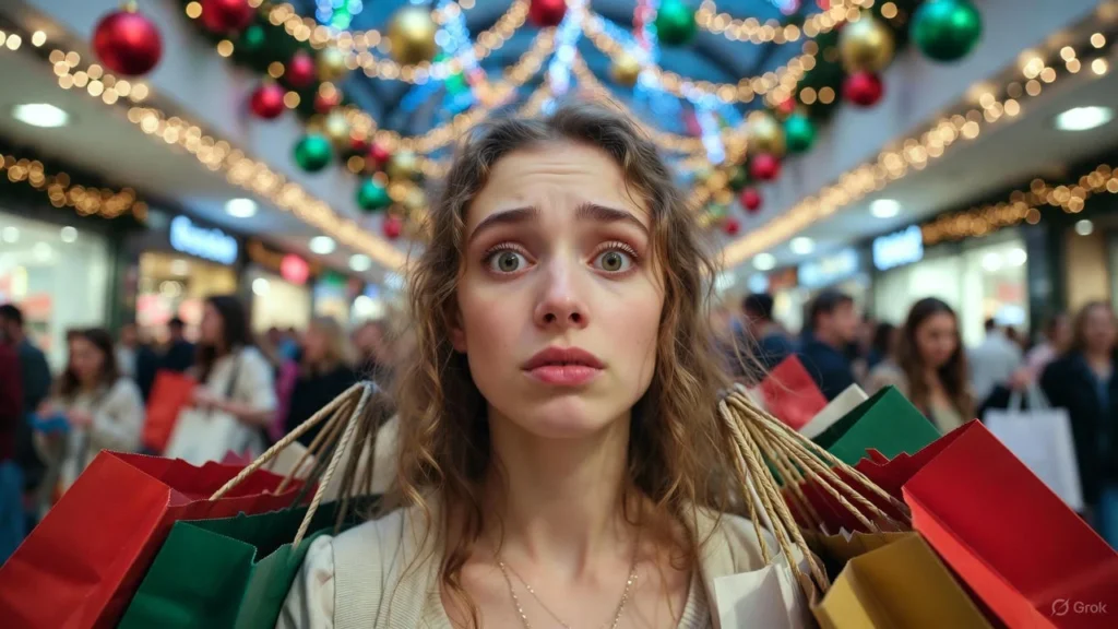 Funny Christmas Shopping Captions