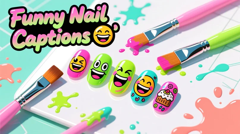 Funny Nail Captions for Instagram