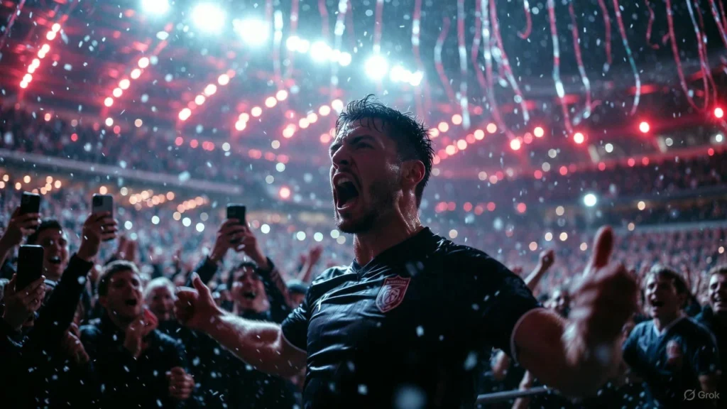 Goal Celebration Christmas Night Captions