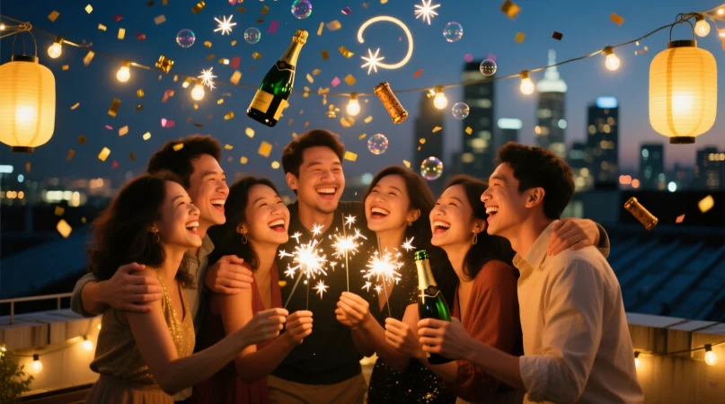 New Year’s Eve Captions for Friends