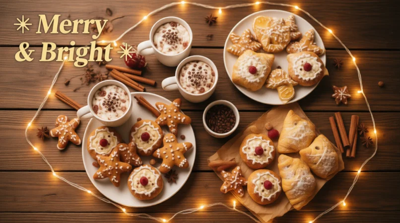 Short Christmas Captions for Food & Drinks