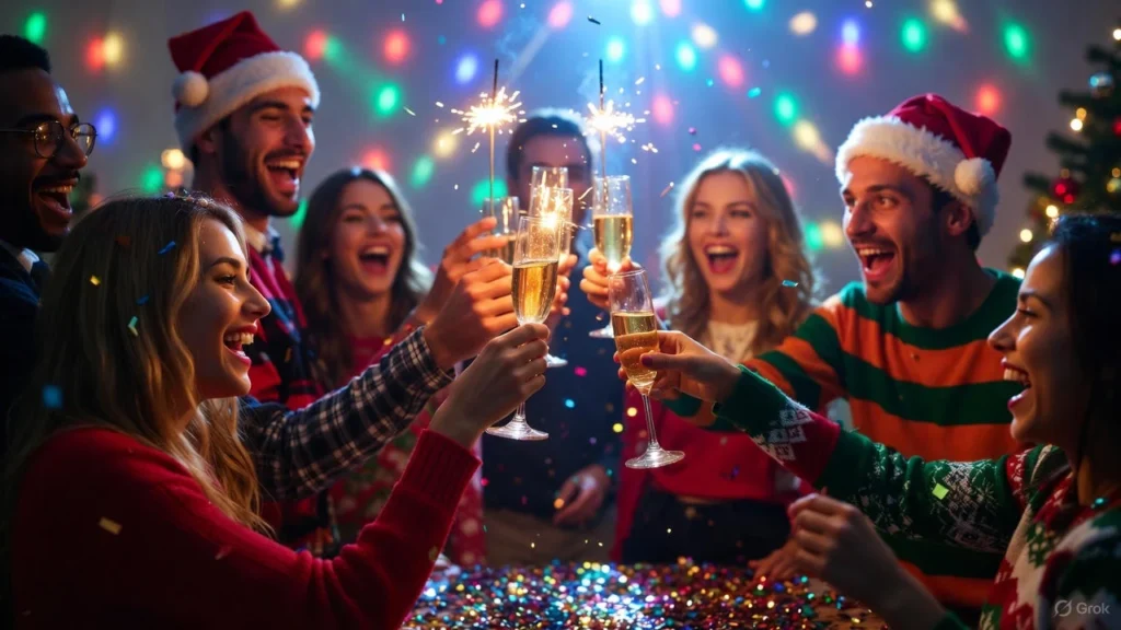 Short Christmas Captions for Holiday Parties