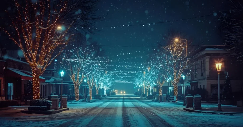 Short Christmas Captions for Night Photos