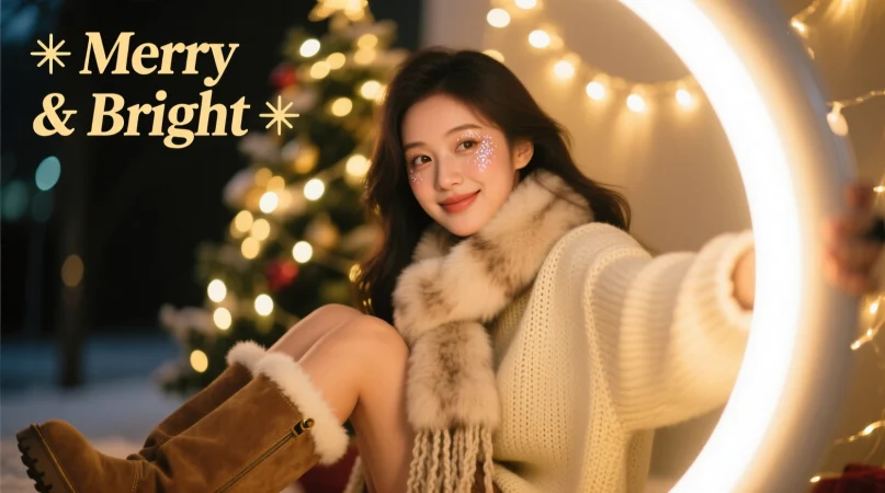 Short Christmas Captions for Selfies