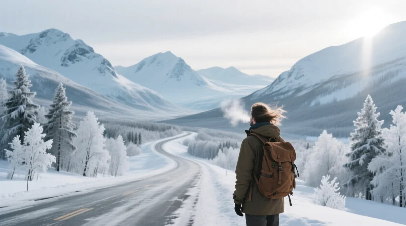 Winter Travel Captions