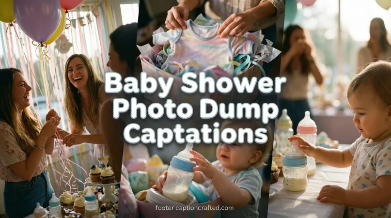 Baby Shower Photo Dump Captions for Instagram