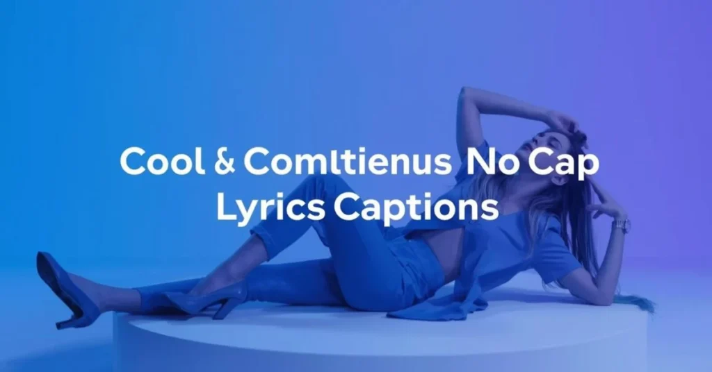 Cool & Confident No Cap Lyrics Captions