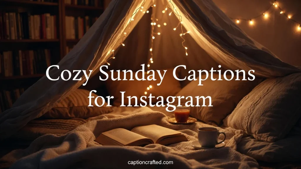 Cozy Sunday Captions for Instagram