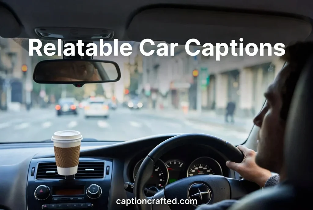 Dreadful Car Captions for Relatable Posts