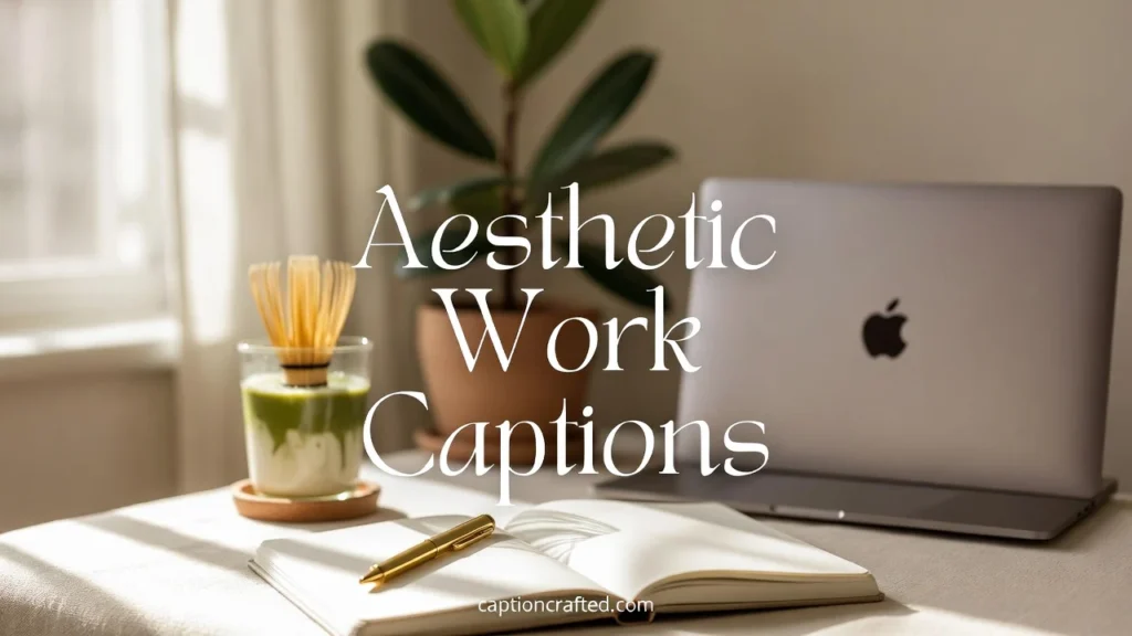 Aesthetic Work Captions