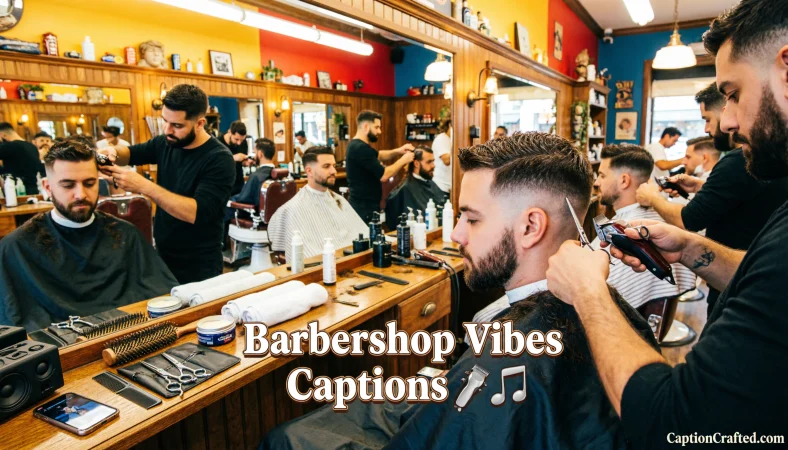 Barbershop Vibes Captions
