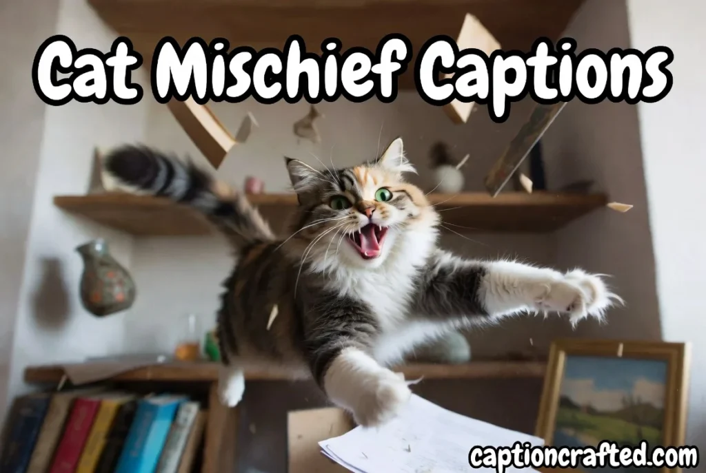 Cat Mischief Captions