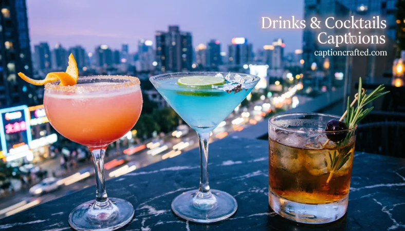 Drinks & Cocktails Captions