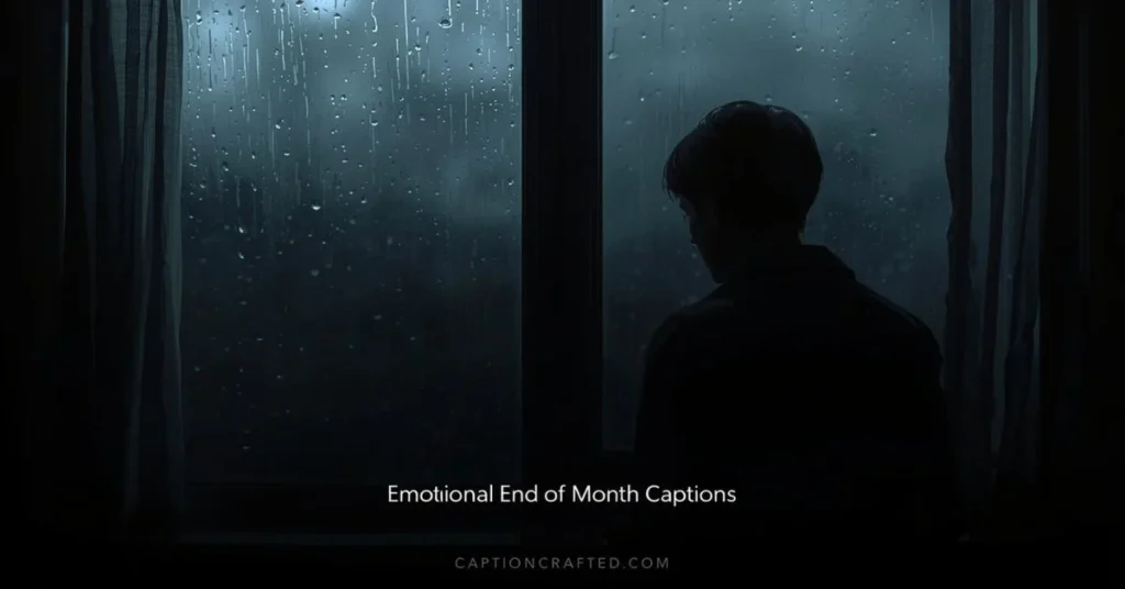 Emotional End of Month Captions