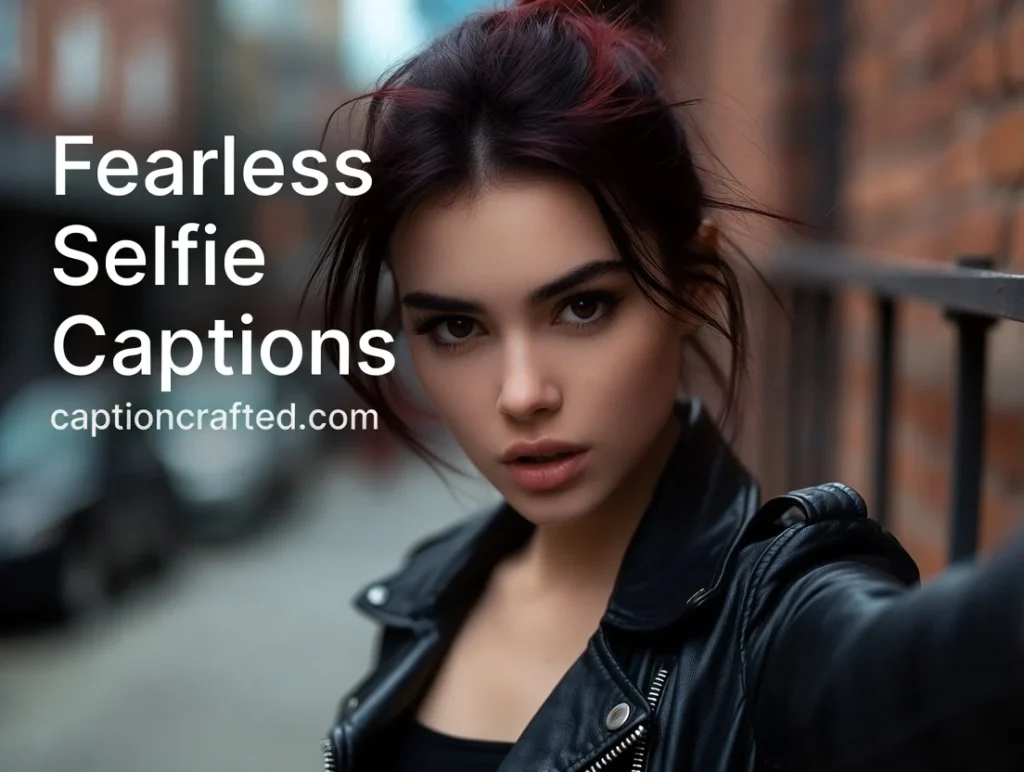 Fearless Selfie Captions for Instagram for Girl