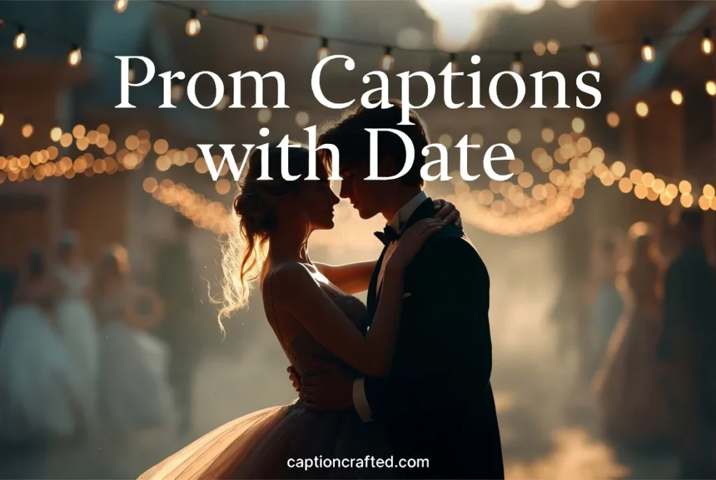 Prom Captions for Instagram with Date