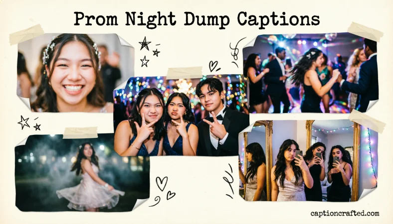 Prom Night Dump Captions for Instagram