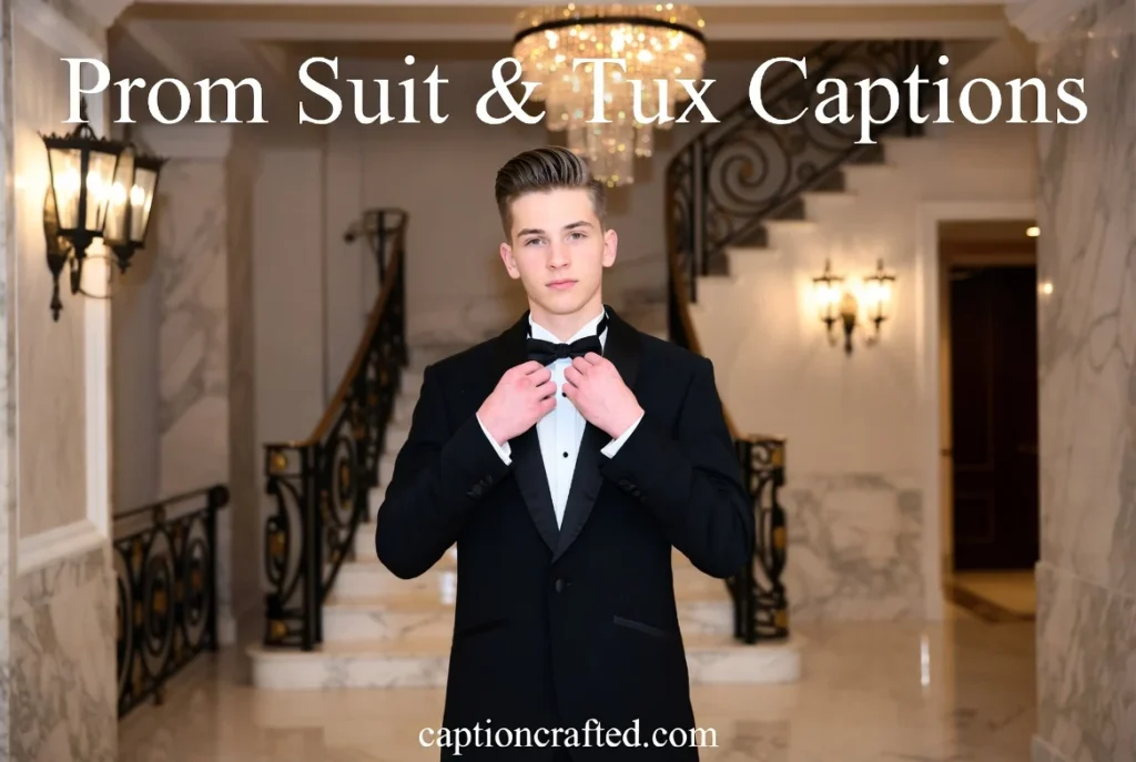 Prom Suit & Tux Captions for Instagram