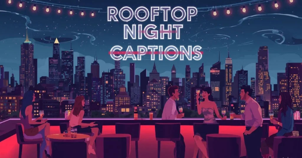 Rooftop Night Captions