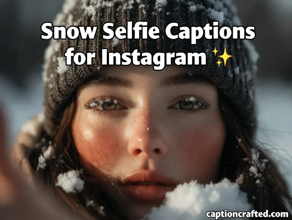 Snow Selfie Captions for Instagram