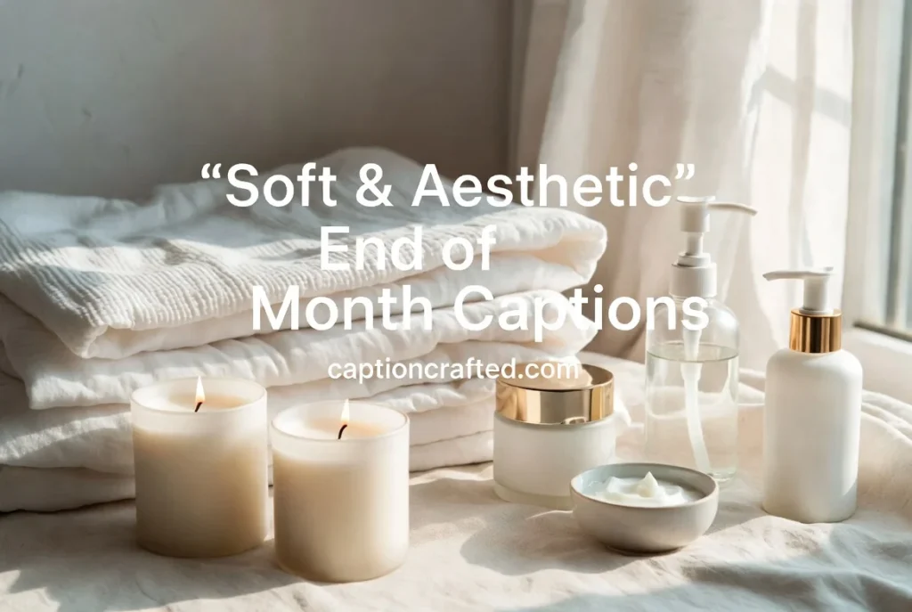 Soft & Aesthetic End of Month Captions
