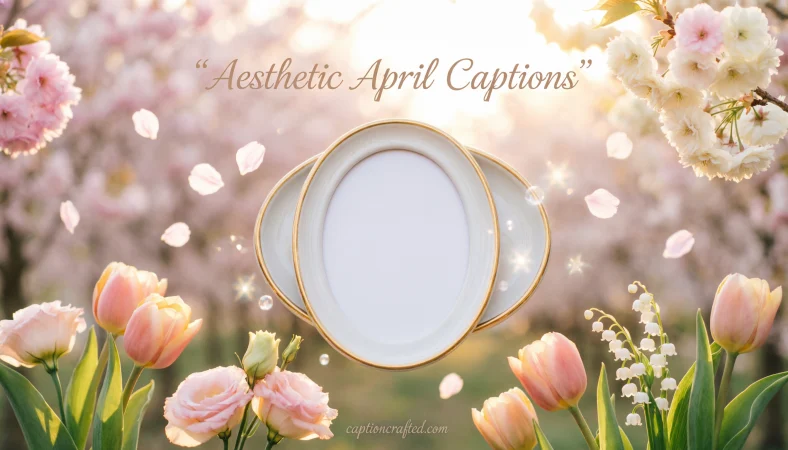 Aesthetic April Captions