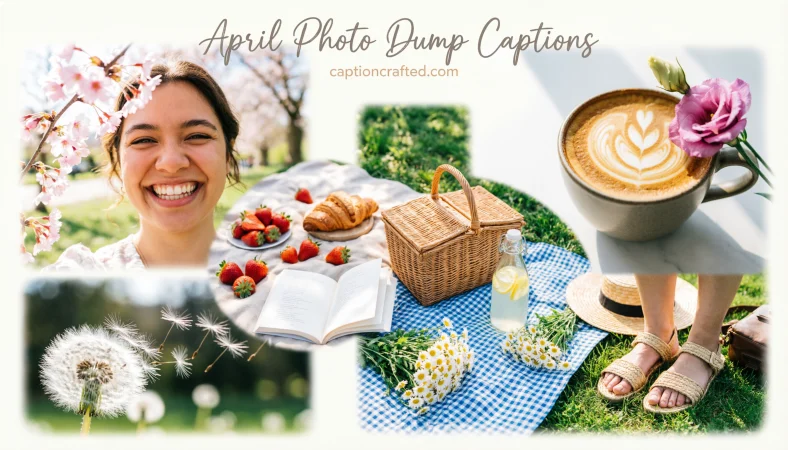 April Photo Dump Captions for Instagram