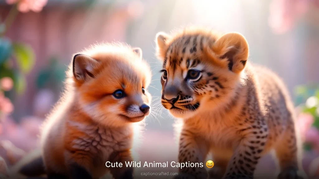Cute Wild Animal Captions for Instagram