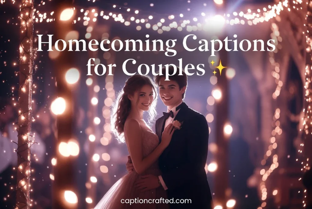 Homecoming Captions for Couples