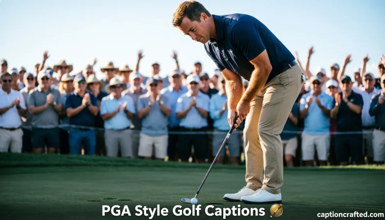 PGA Style Golf Captions